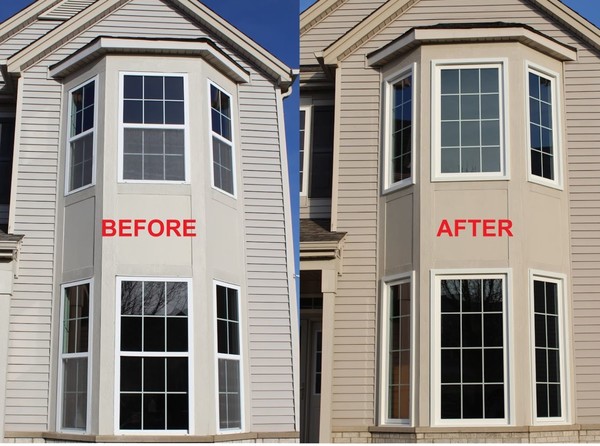Before & After Vinyl Siding in Bartlett, IL (1)